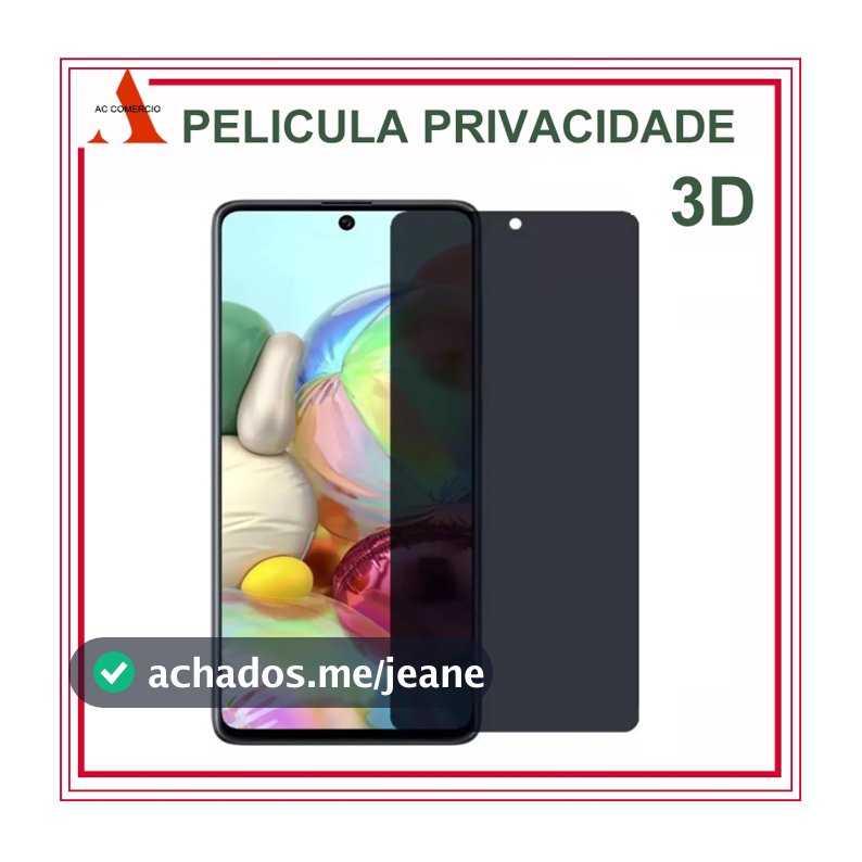 Película 3D Vidro Temperado Privacidade Anti Spy Para Nova Modelo Galaxy A14 A15 A16 A06 A04 A56 A26 A36 A05S A55 A25