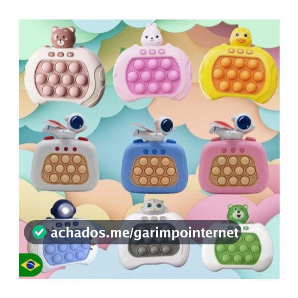 kit 10 Brinquedo Anti-Stress Pop It Eletronico Brinquedo Bolhas De Empurrar Rápido Para Crianças e Adultos
