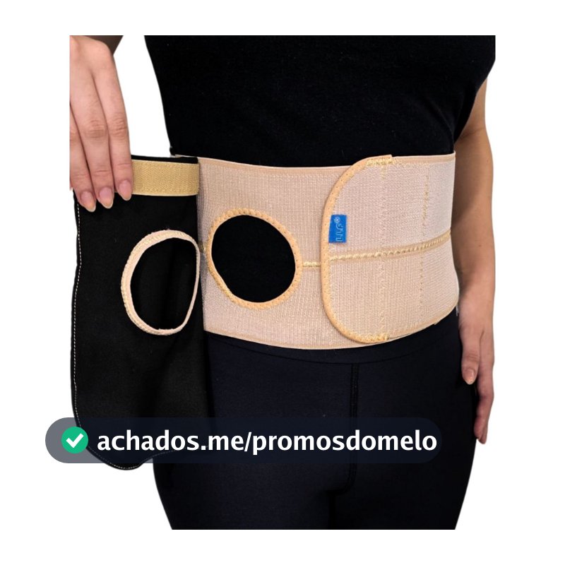 Cinta e Faixa Abdominal para Ostomizados | Suporte Bolsa de Ostomia, Colostomia e Urostomia | Pós-Cirúrgica LLF