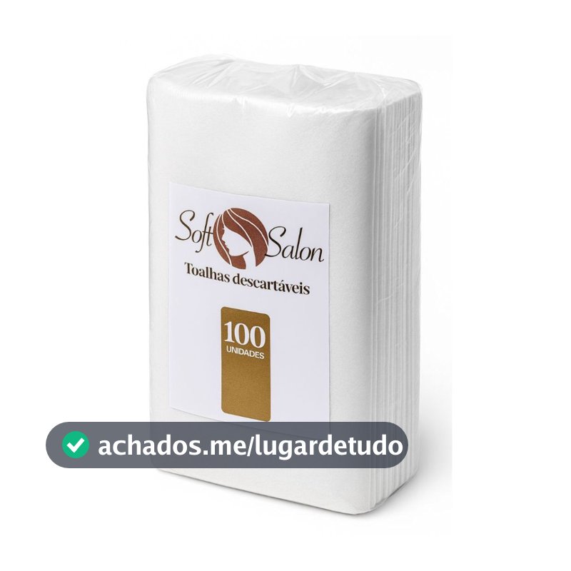 Toalha Manicure Pedicure 100 Un. Descartável Salão de Beleza Soft Salon