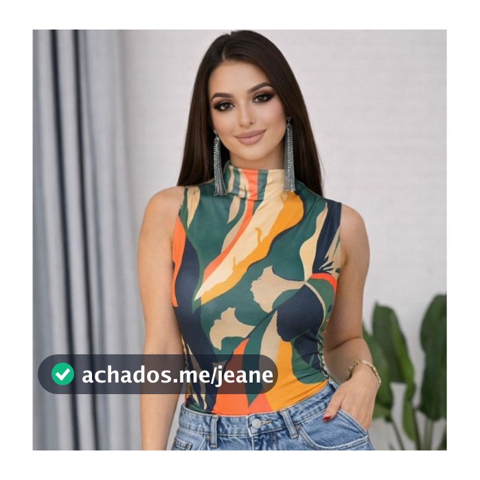 regata gola alta blusa feminina
