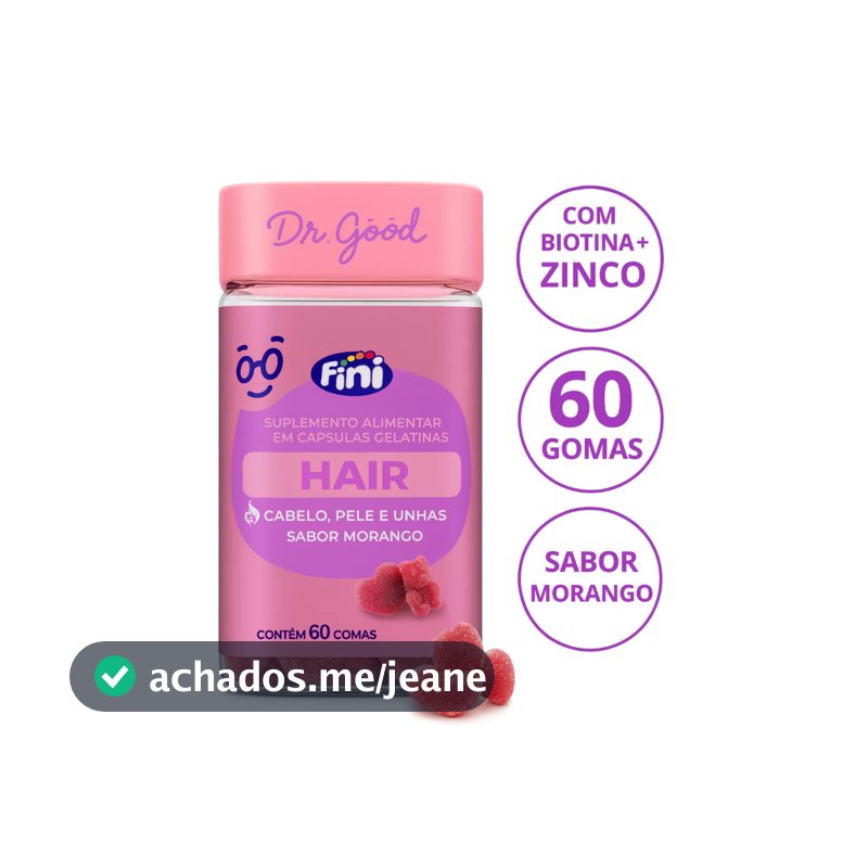 Fini Hair 60 Cápsulas | Crescimento Capilar, Força e Brilho para Cabelos
