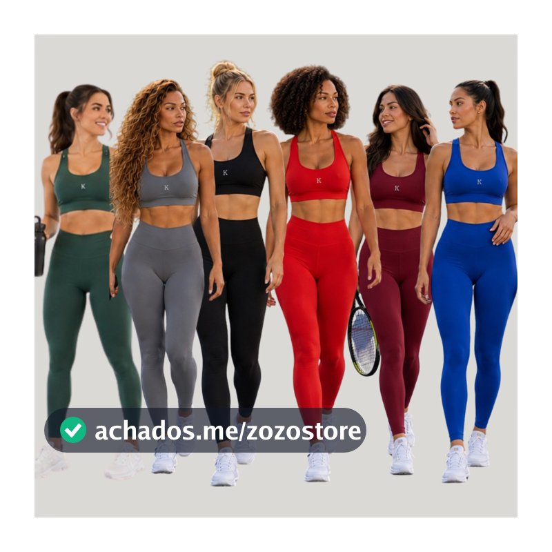 Conjunto Fitness Academia Feminino cintura alta Calça Legging e Top Alça Zero Transparência varias cores