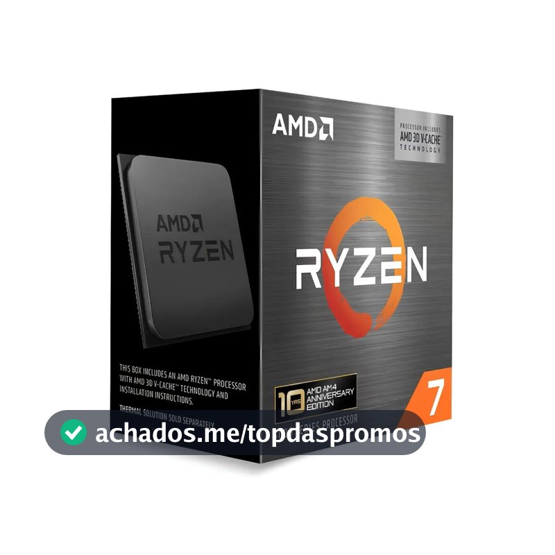 Processador AMD Ryzen 7 5800X3D Anniversary Edition 3,4GHz AM4 100-100000651POF