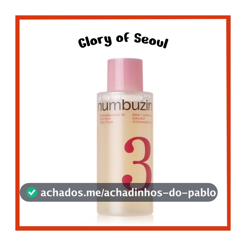 NUMBUZIN No.3 Bifida Bakuchiol 50 Zero Pore Milky Toner 200ml