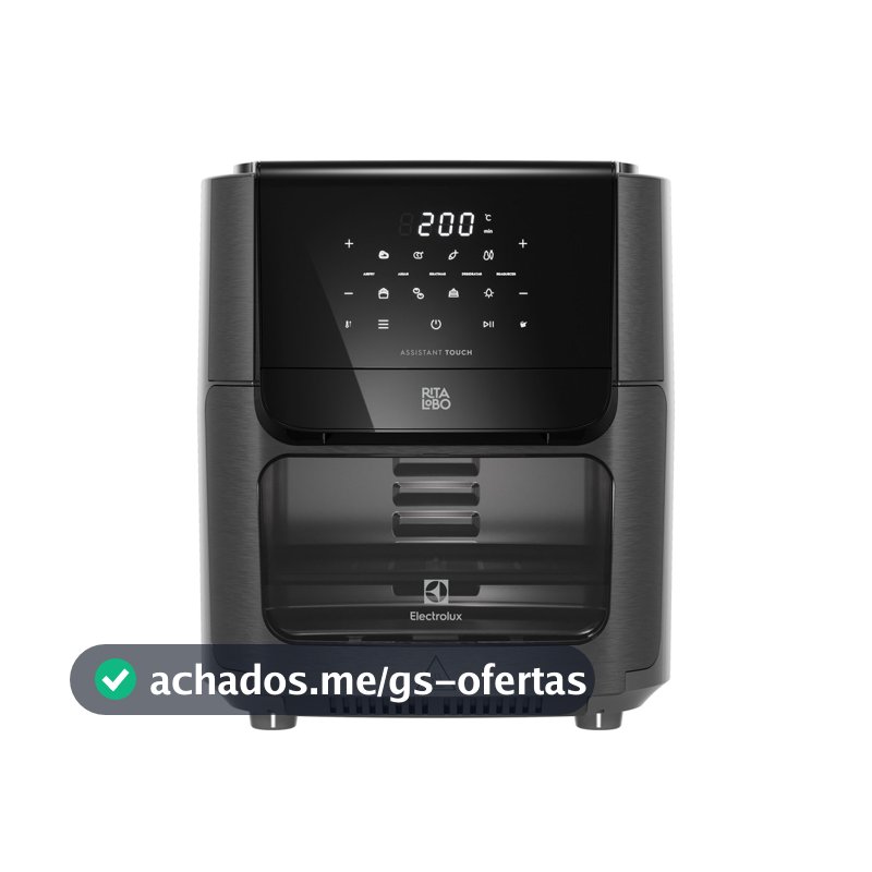 Air Fryer Oven Electrolux por Rita Lobo 12L Digital Grafite Experience 1700W (EAF85)