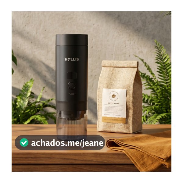 Máquina de Café Portátil 3 em 1 Bateria Recarregável Alta Pressão Espresso Compacta