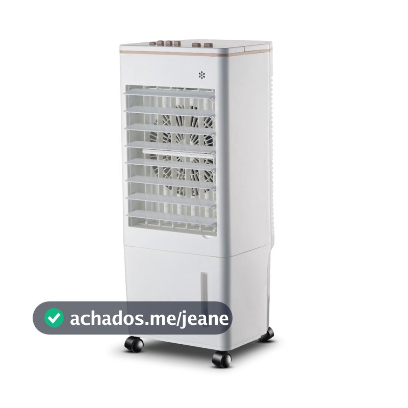 Climatizador de Ar Portátil Umidificador 8 Litros 4 Funções 65w Zellox