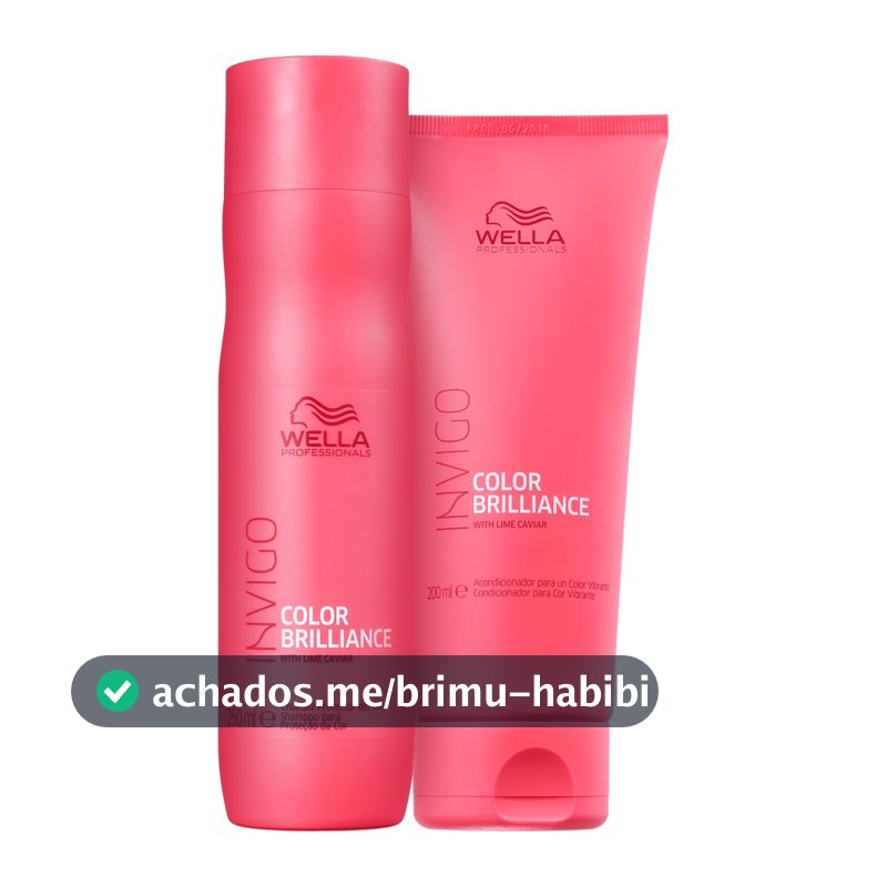 Kit Shampoo 250ml e Condicionador 200ml Brilliance - Wella