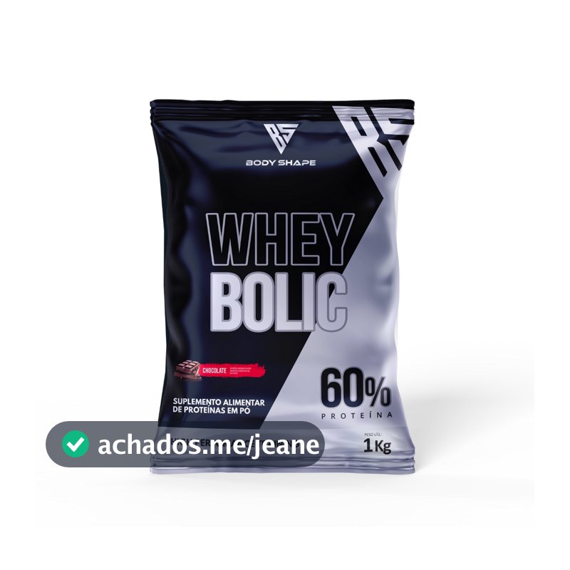 Whey Protein Bolic Body Shape 1kg 60% Blend Concentrado e Hidrolisado para Ganho de Massa Muscular