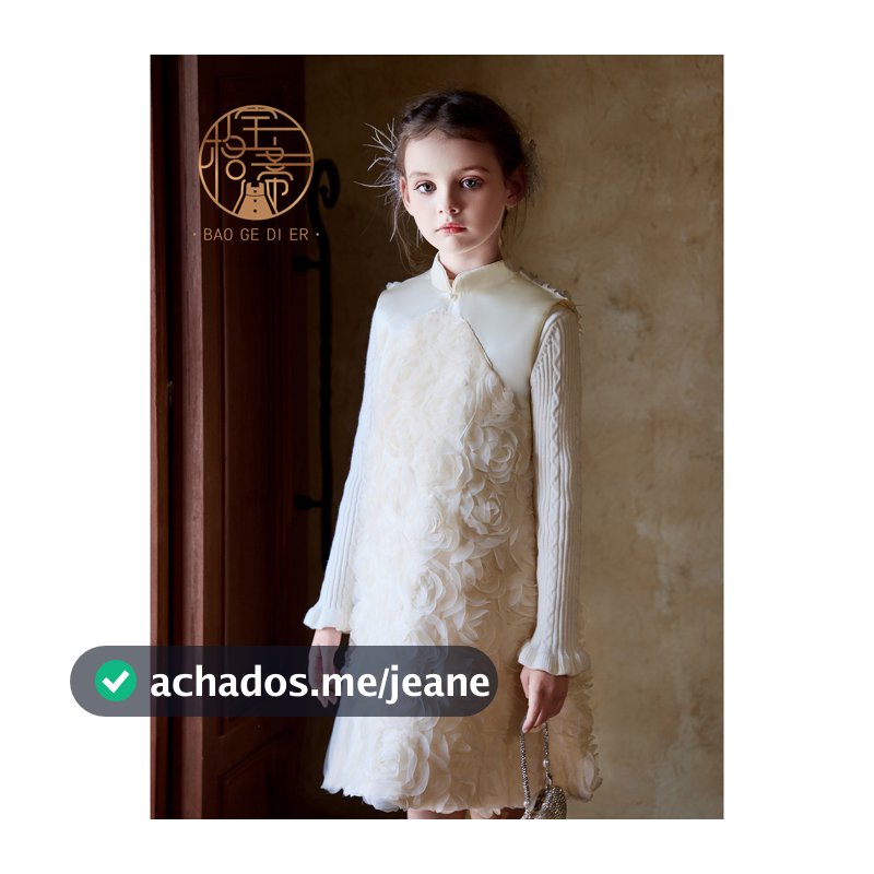 Champanhe Cheongsam colete vestido crianças vestido High-End menina flor menina vestido de princesa vestido de desempenh