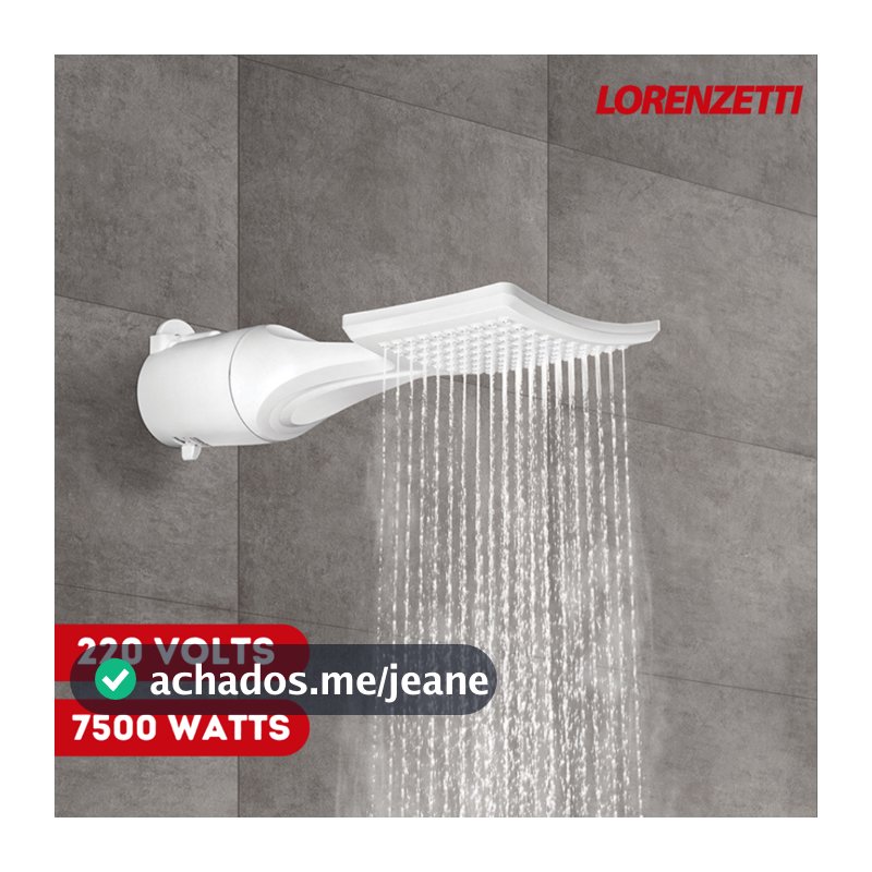 Chuveiro Ducha Multitemperaturas Loren Shower Ultra Lorenzetti 220v 7500w Branco