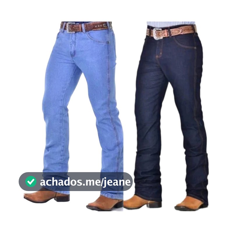 Kit 2 Calças Country Masculina Jeans com Elastano Rodeio Linha Premium