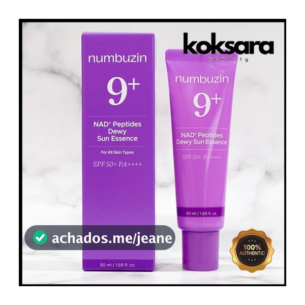 NUMBUZIN No.9 NAD+ Peptides Dewy Sun Essence SPF50+ PA++++