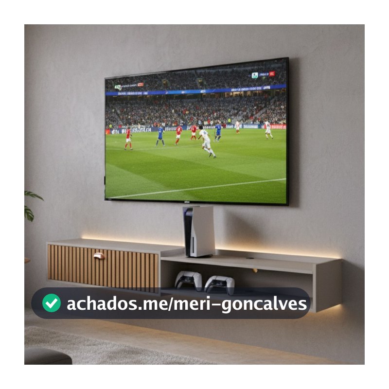 Rack King 1.80cm ou 1.50cm Decoração Sala Estar TV 75 polegadas Nicho Organizador 1 Porta - RPM
