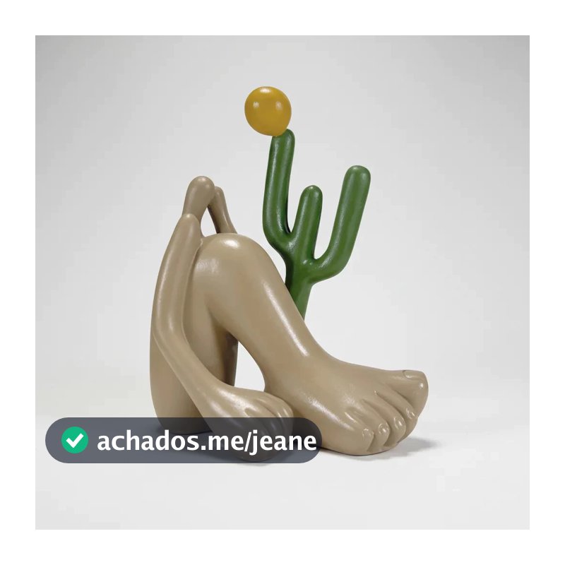 Estatueta Abaporu Decorativa  Arte Brasileira Inspirada em Tarsila do Amaral