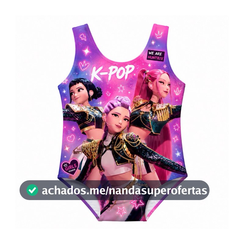 Body Maiô Guerreiras K-Pop Meninas