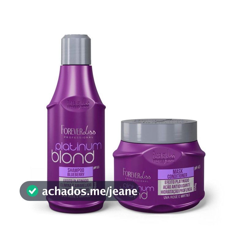 Kit Desamarelador Platinum Blond Forever Liss