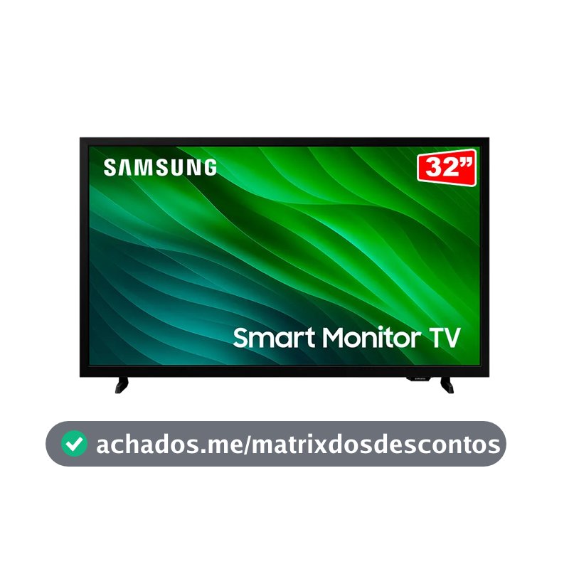 Smart TV Samsung 32" HD Tizen HDR Wi-Fi HDMI Bivolt Preta