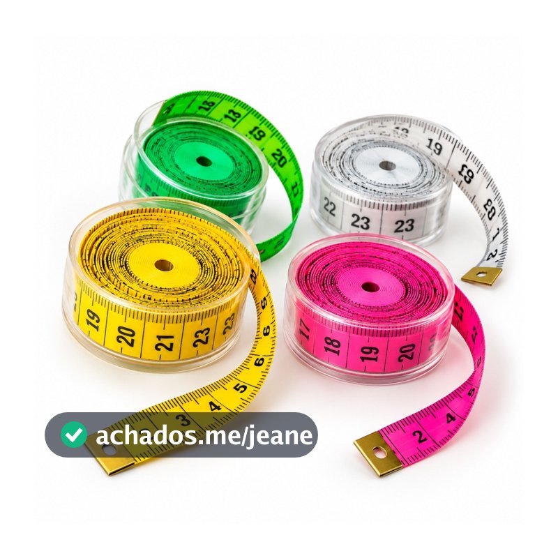 Kit Fita Métrica Costura 1,50M Colorida Medidas Artesanato Medida Flexível Fitas Métricas Corporal Portátil Retrátil
