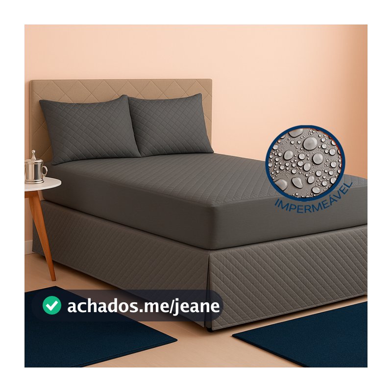 Kit Capa Impermeável para Colchão c/ 4 Camadas de Proteção + Capas de Travesseiro Vários Tamanhos