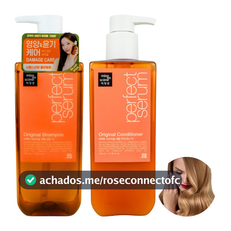 Shampoo E Condicionador Perfect Sérum Mise En Scène 530ml