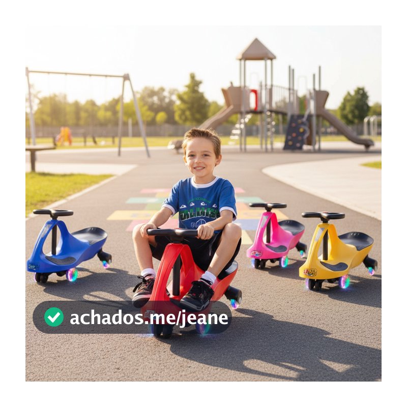 Rolimã Gira Gira Car Com Luzes Coloridas Brinquedo Infantil Divertido Triciclo Com Movimento - Fênix Brinquedos