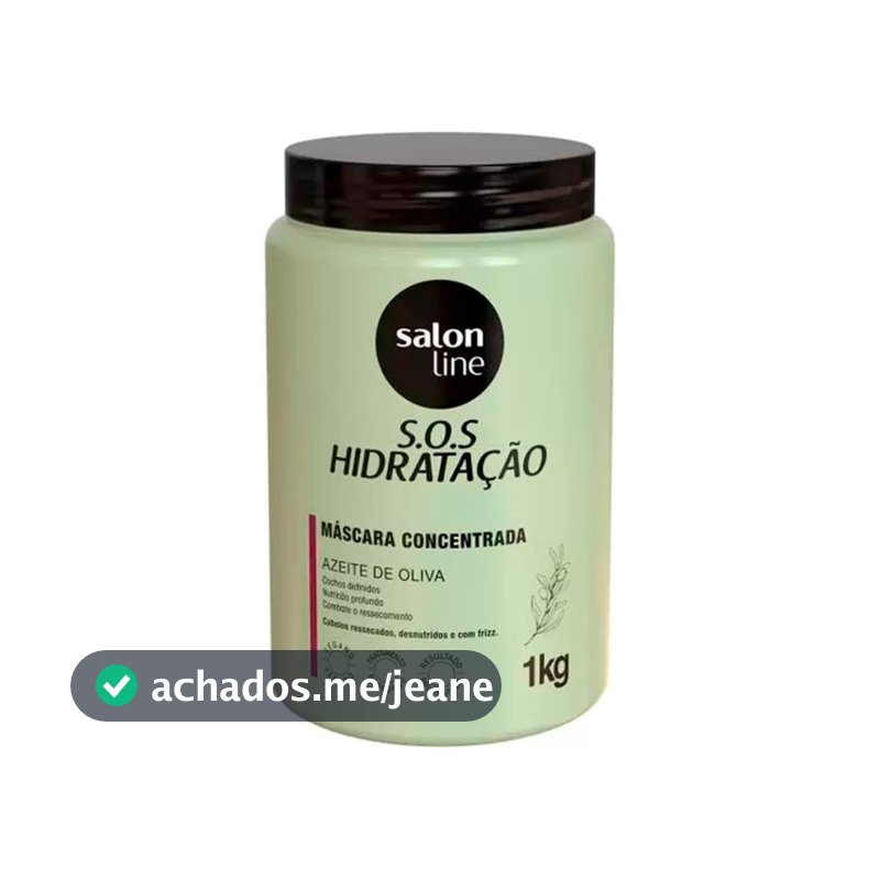 Máscara S.O.S Hidratação Azeite de Oliva Salon Line 1kg