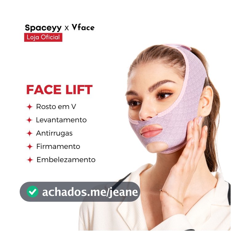 VFace Lifting Facial Efeito Rejuvenescedor Antirrugas e Firmamento Máscara de Beleza Contra Papada