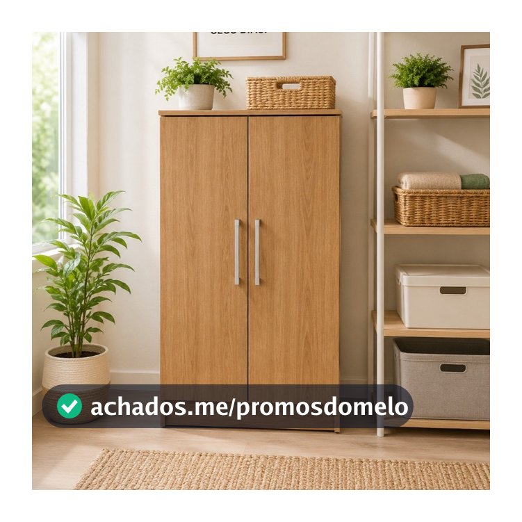 armário multiuso para lavanderia cozinha sapateira com 2 portas prateleira-diversas cores moderno