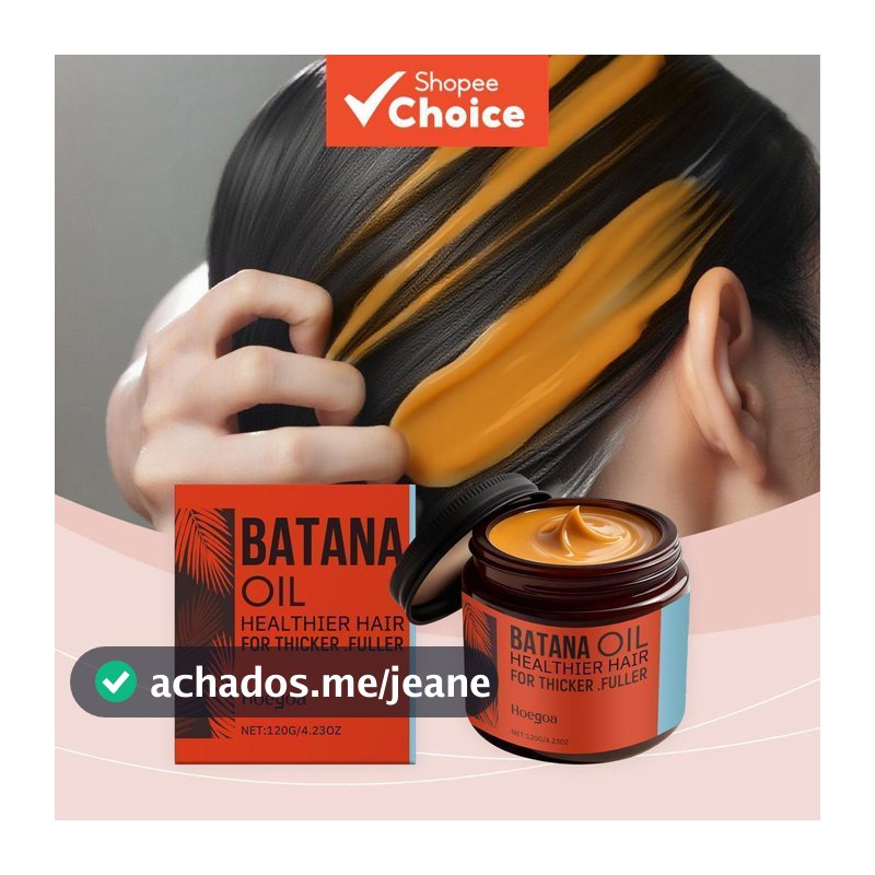 Óleo Fortalecedor de Cabelo de Batana 120 g – Repara Cabelos Secos e Danificados, Proteção Contra Quebra, Auxilia o