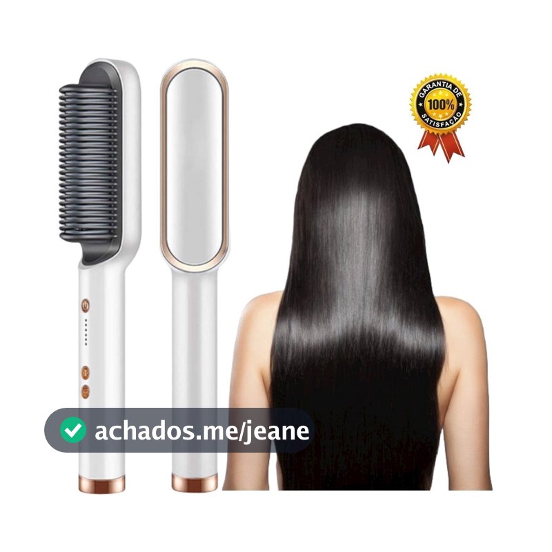 Escova Alisadora 5 Em 1 Temperatura Ajustável Bivolt