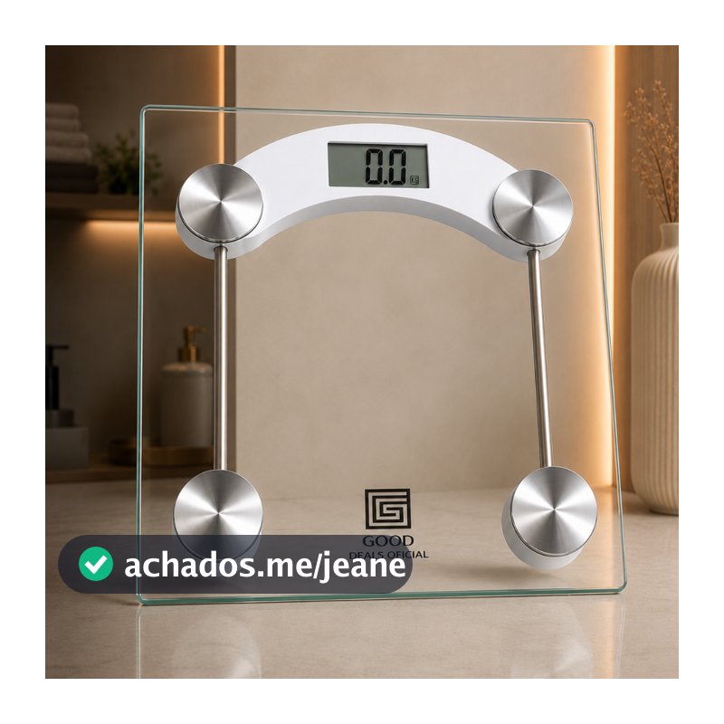 Balança Digital De Vidro até 180Kg Portátil Corporal