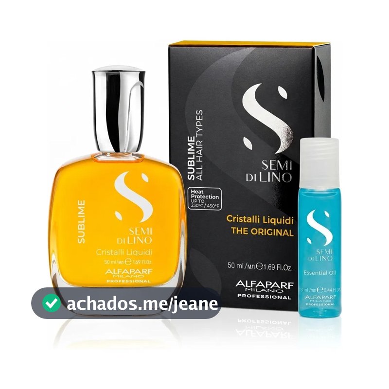 Reparador De Pontas Alfaparf Cristalli Liquid 50 Ml + Ampola Essential Oil Brinde - Sérum Para Todos os Cabelos