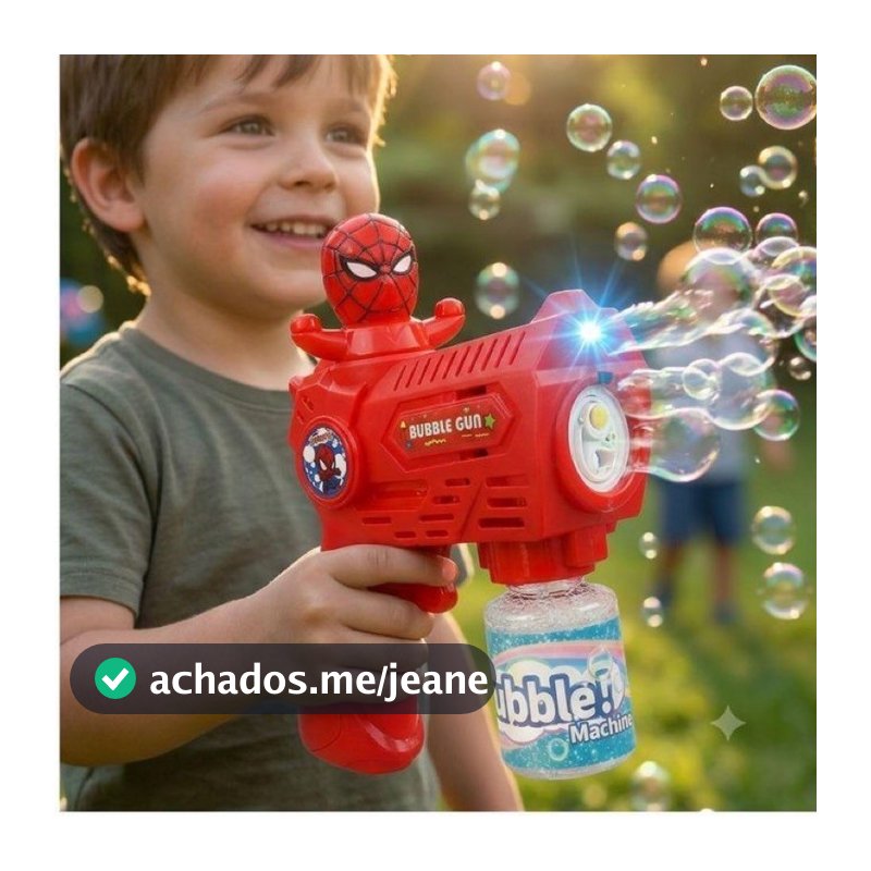 Lança  Bolhas De Sabão Homem Aranha