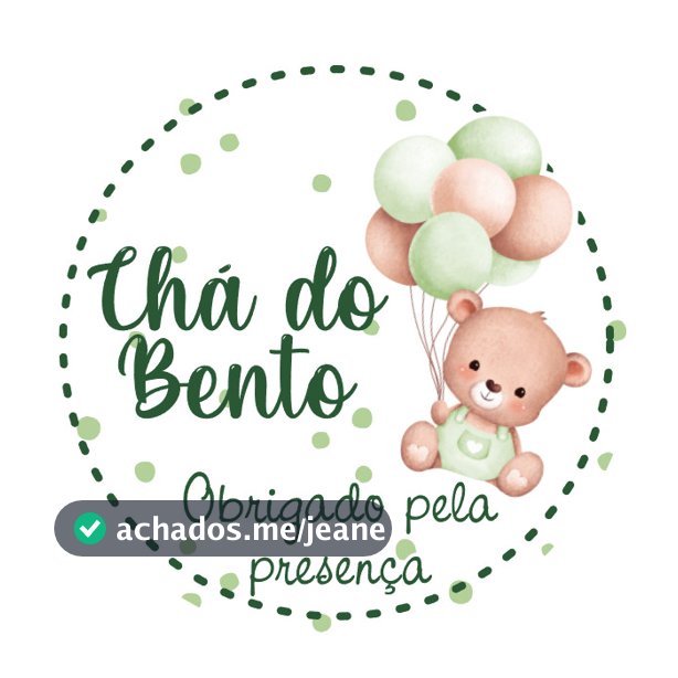 Adesivos Papel Fotográfico 4x4 Chá de Bebê - Personalizado com nome Lembrancinha