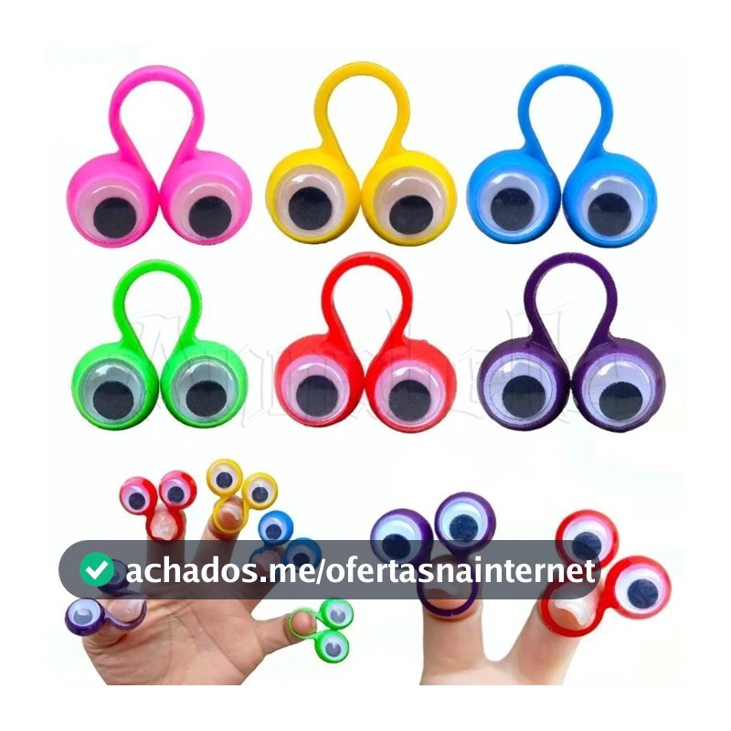 10/20Pcs Finger Puppets Rings-Bolas De Olhos De Plástico-Gadget Antistress-Brinquedo Anel-Creative Funny Portable-Presente Infantil-Brinquedos Interativos Infantis-Adereços Para Pais E Filhos