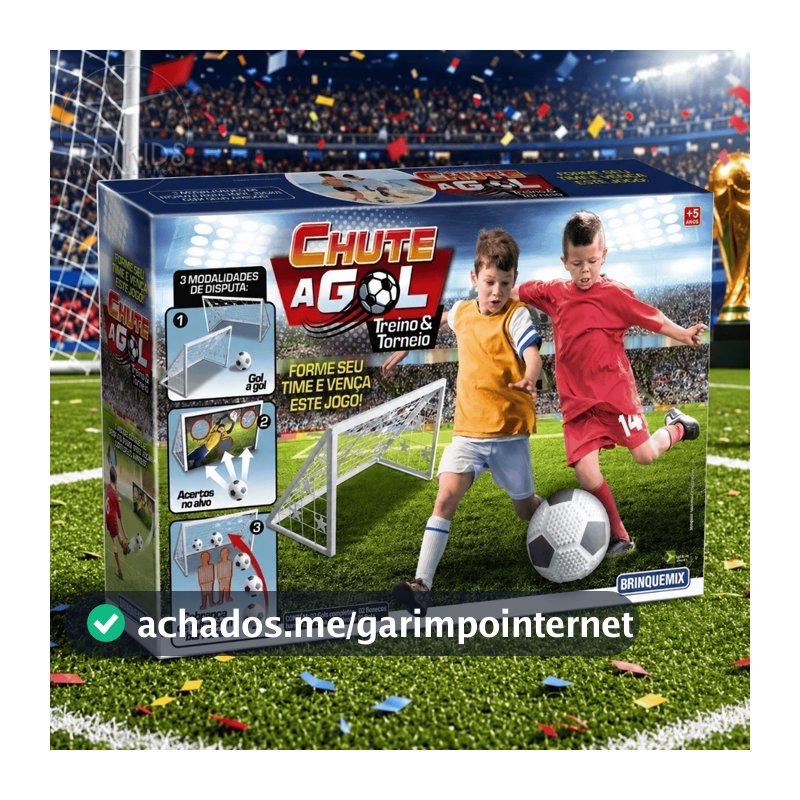 Kit 2 Mini Traves Infantil Brinquedo Chute a Gol Mini Golzinho Jogo Futebol 2 Traves + Bola + Alvo
