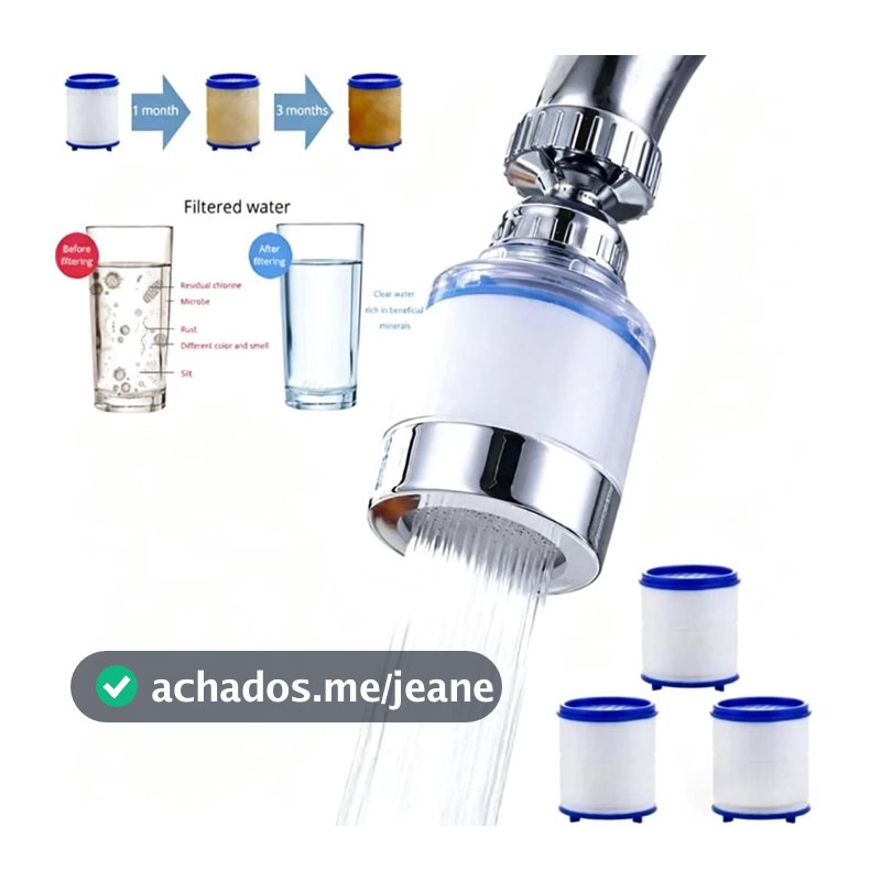 Filtro De Água Da Torneira Remover Cloro Metais Pesados Chuveiros Filtrados Cabeça De Banho Dura Purificador