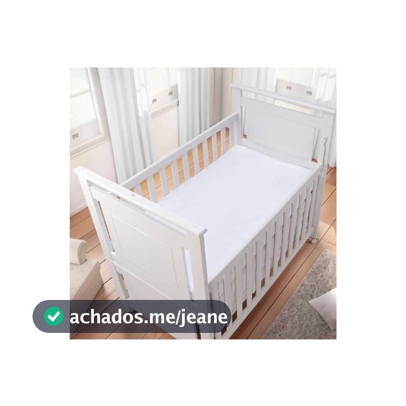 Lençol Berço Americano Avulso Elástico 100% Algodão PERCAL
