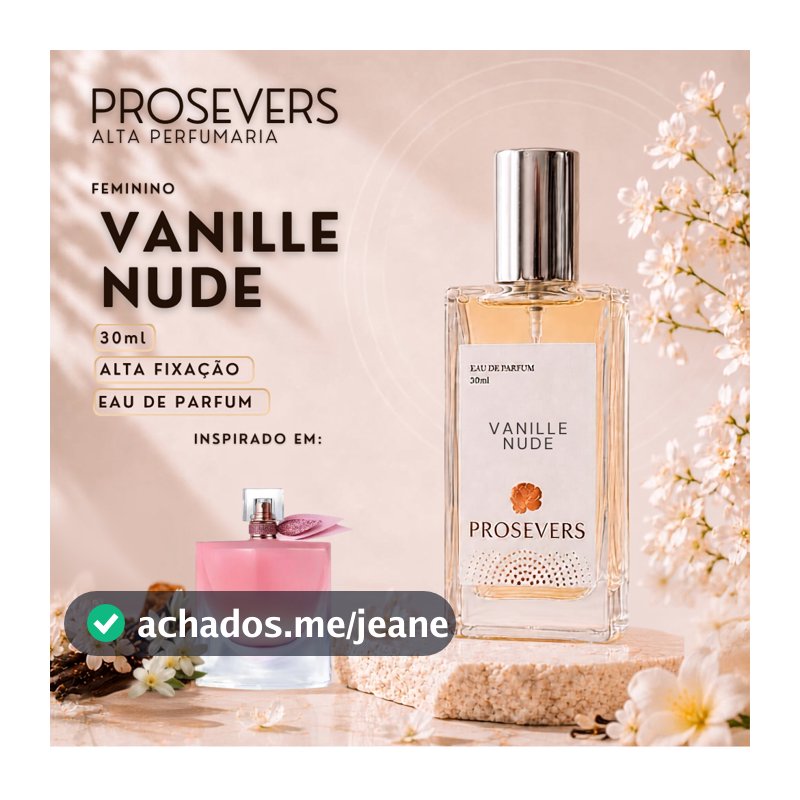 Perfume Prosevers - Vanille Nude - Eau de Parfum - Contratipo Inspirado