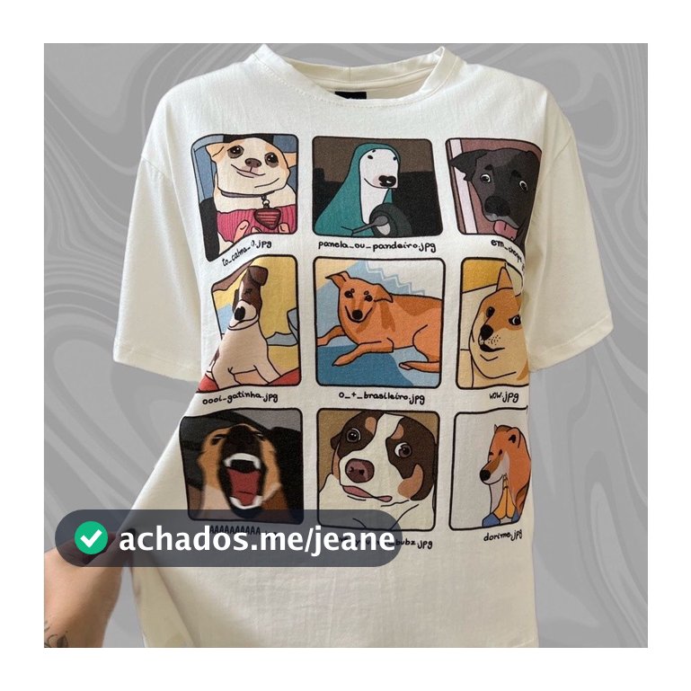 Camiseta Memes de Cachorro - Escolha A Cor