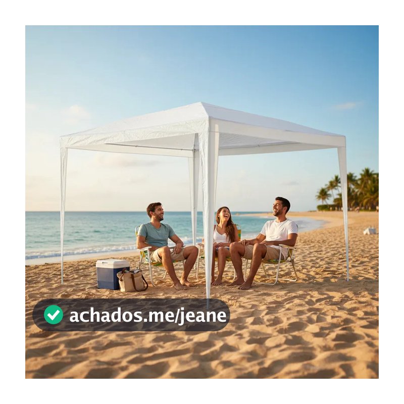 Tenda Gazebo 2,4 Metros Barraca Montável Camping Eventos Praia
