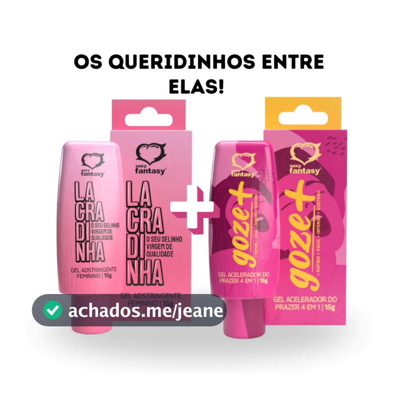 Kit Gel Lacradinha Apertadinha 15g + Gel Goze+ Lubrificante Intimo para Casais 15g - Sex Shop