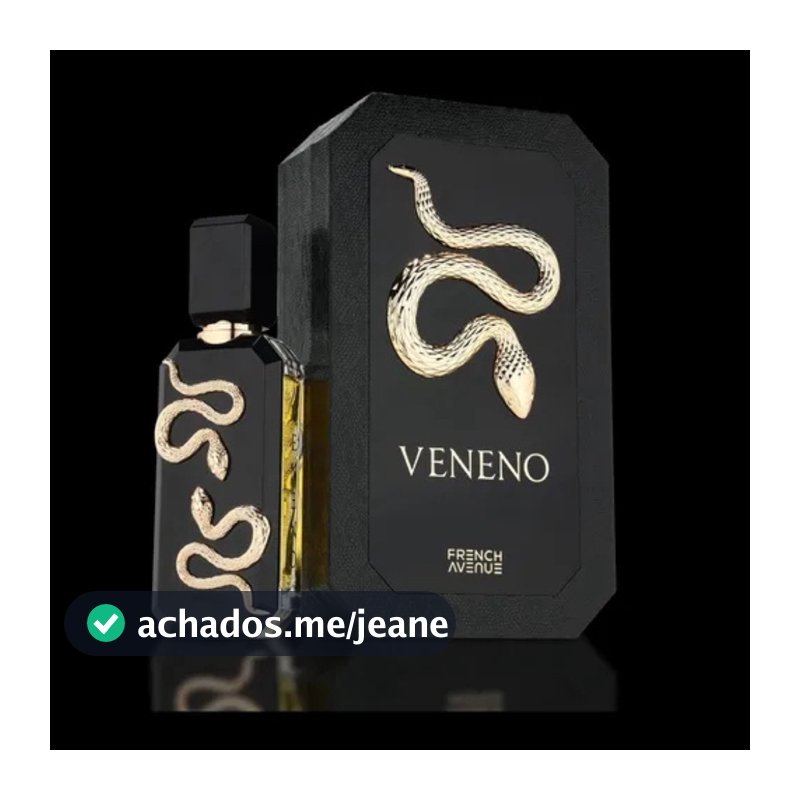 Perfume Árabe  French Avenue Veneno  Black -EAU De Parfum 100ml