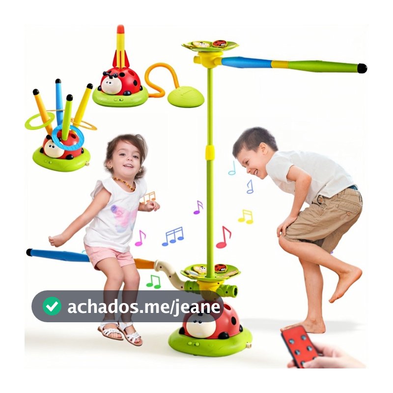 Máquina de esportes 5 em 1 Joaninha Corda de Pular e Brinquedos de Pulo para Crianças Brinquedo de Exterior Interativo