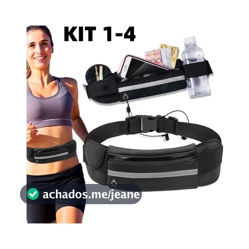 Bolsa Pochete Colorida Unissex Esportiva Sem Volume Compacta Leve impermeável porta celular porta garrafa