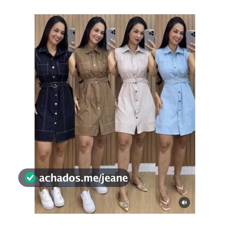 vestido midi detalhe botões con cinto