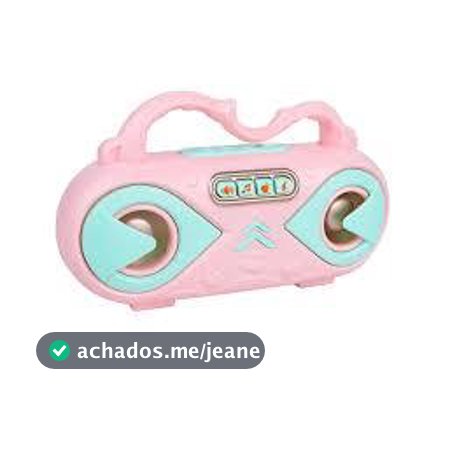 Radio com Microfone Amplificador Popstar Infantil com Musicas e Luzes
