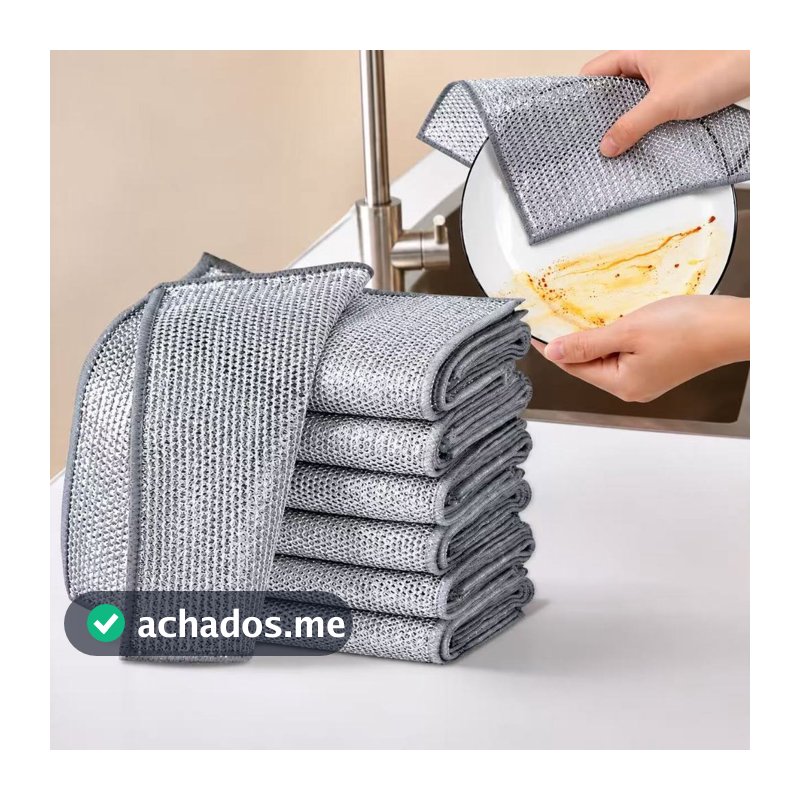 3/6/15/24 Panos De Limpeza Aço Premium Reutilizável Área Panela Fogão Toalha Louça